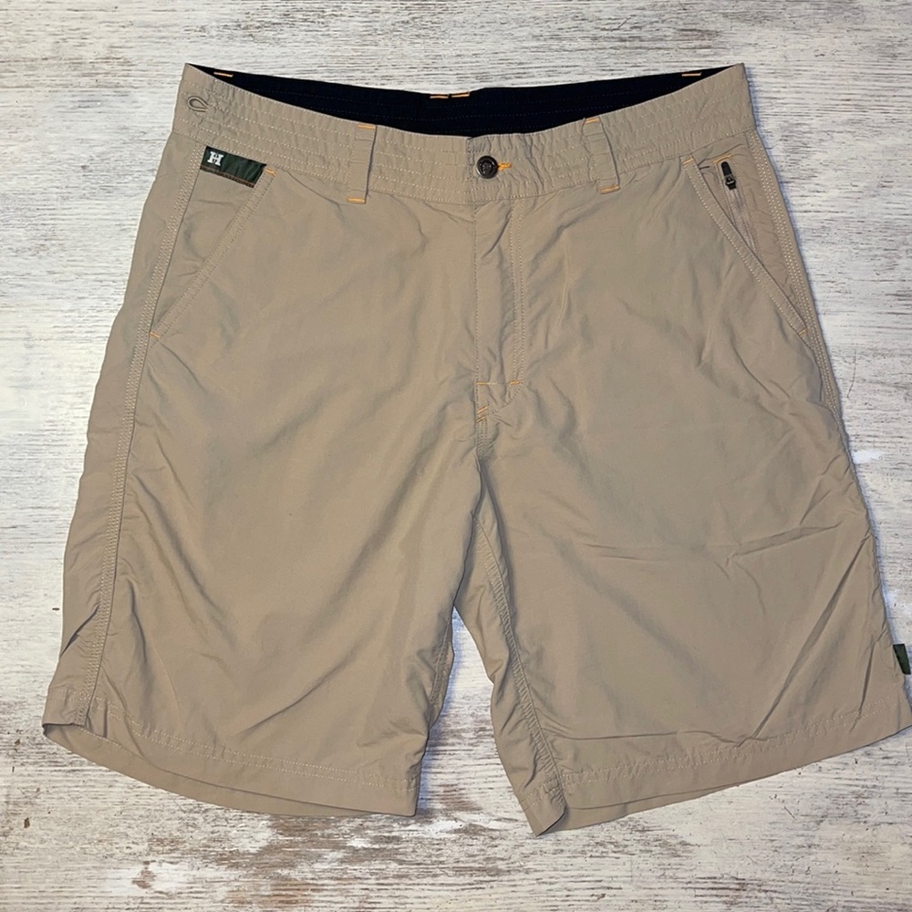 EUC Howler Bros. Brothers Tan Nylon Utility Hiking Shorts Size 34
